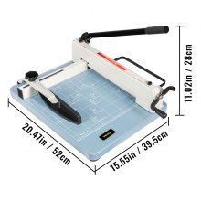 Tăiător de hârtie industrial VEVOR Cutter de tăiat hârtie pentru utilizare grea 12" pentru tăierea hârtiei A4