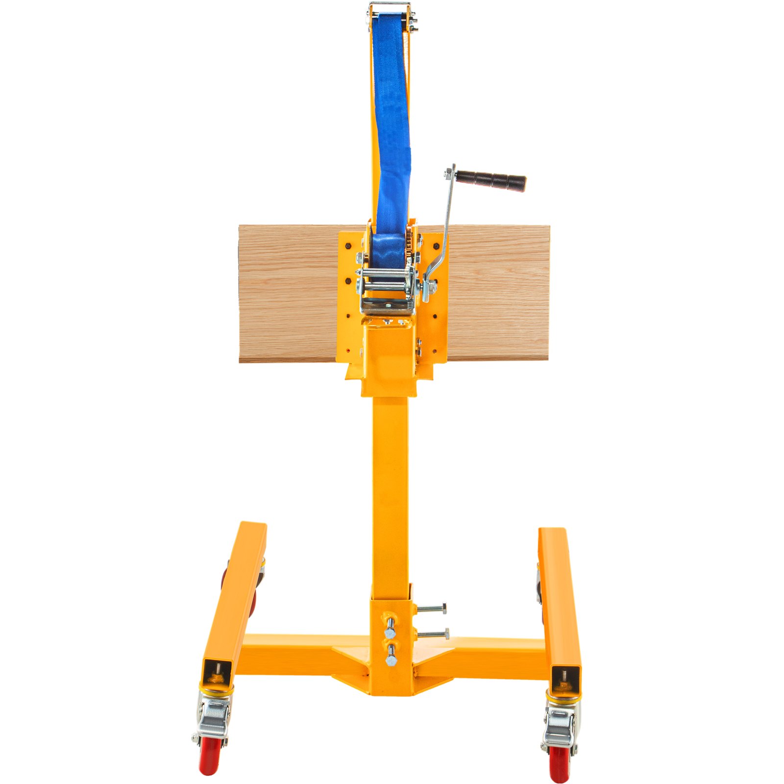 VEVOR Manual Winch Stacker, 9.4\" - 72\" Height Range, 19.7\" Length x 15.7\" Width Platform, Steel Lite Load Lift Winch, Hand Winch Lift Truck, 331 lbs Capacity Material Lift for Shipping Facilities