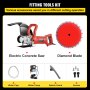 VEVOR Electric Concrete Saw, 14" Concrete Cutter, 15-Amp Concrete Saw, Electric Circular Saw with 14" Blade and Tools, Masonry Saw for Granite, Brick, Porcelain, Reinforced Concrete and Other Material