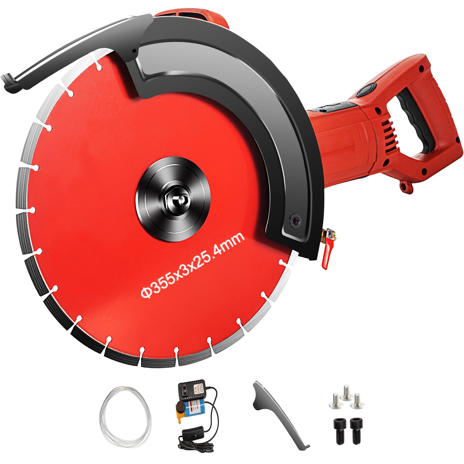 Sweiko Electric Concrete Saw, 14" Concrete Cutter, 1800W Concrete Saw, Electric Circular Saw with 14" Blade and Tools, Masonry Saw for Granite, Brick, Porcelain, Reinforced Concrete and Other Materials Sweiko Electric Concrete Saw, 14" Concrete Cutter, 1800W Concrete Saw, Electric Circular Saw with 14" Blade and Tools, Masonry Saw for Granite, Brick, Porcelain, Reinforced Concrete and Other Materials