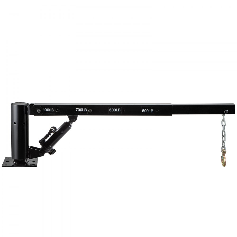 VEVOR UTE Lift Crane Swivel Base Hoist Jack 454kg Truck Hoist Lift Cable Winch