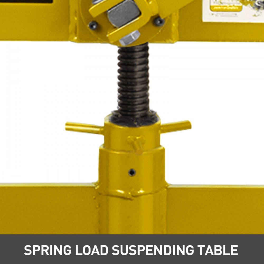 VEVOR Pavers Splitter Tool Cutting Length Max.12.6 inches Manual Pavers Splitter Tool Cutting Height Max. 5.5 inches for Splitting Cutting Standard Paving Blocks with Portable Wheels (Yellow)