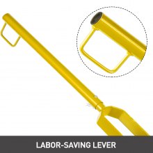 VEVOR Pavers Splitter Tool Cutting Length Max.12.6 inches Manual Pavers Splitter Tool Cutting Height Max. 5.5 inches for Splitting Cutting Standard Paving Blocks with Portable Wheels (Yellow)