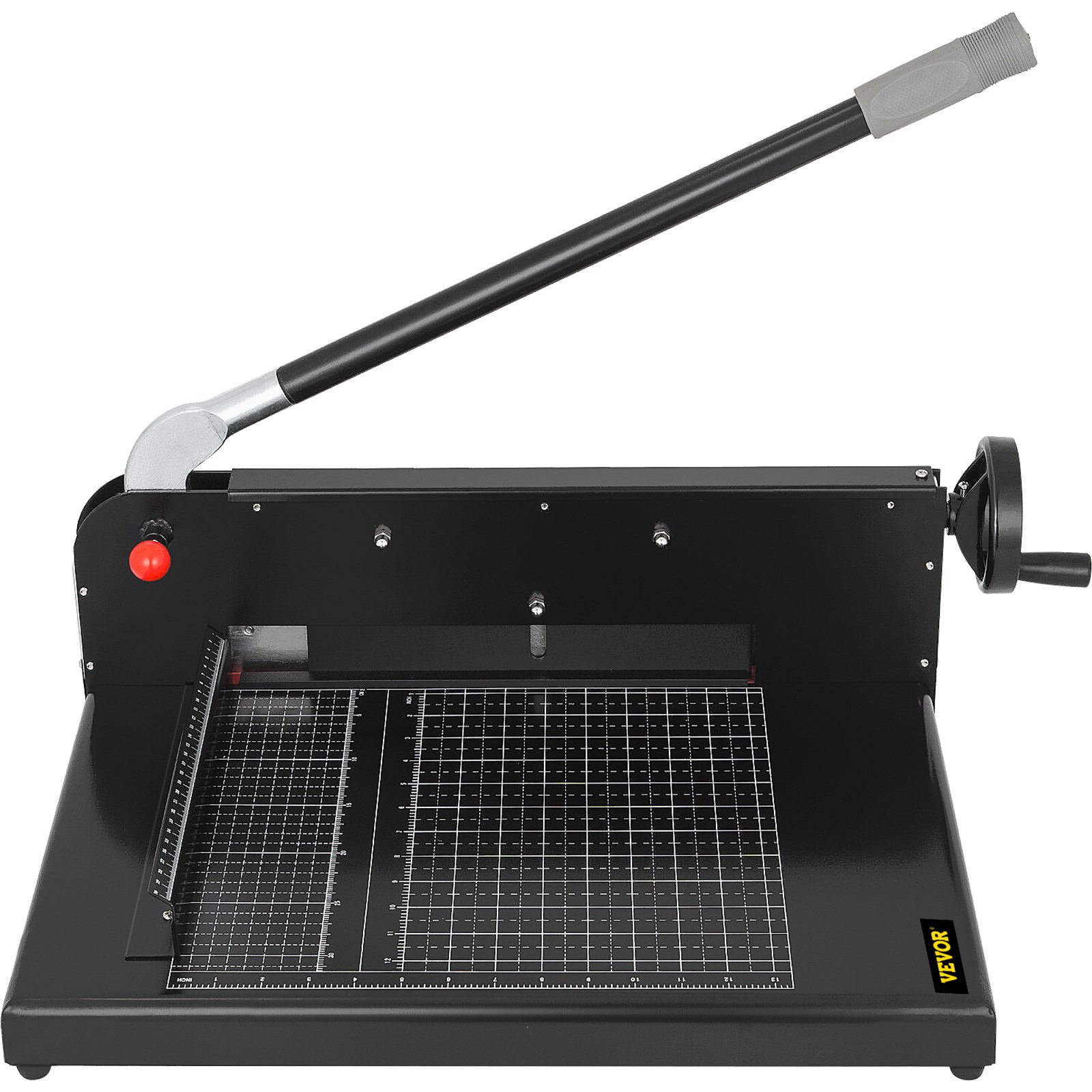 VEVOR Paper Cutter 12Inch A4 Commercial Heavy Duty Paper Cutter 300 Sheets 45HRC Hardness Stack Cutter Metal Base Desktop Stack Cutter for Home Office (A4)