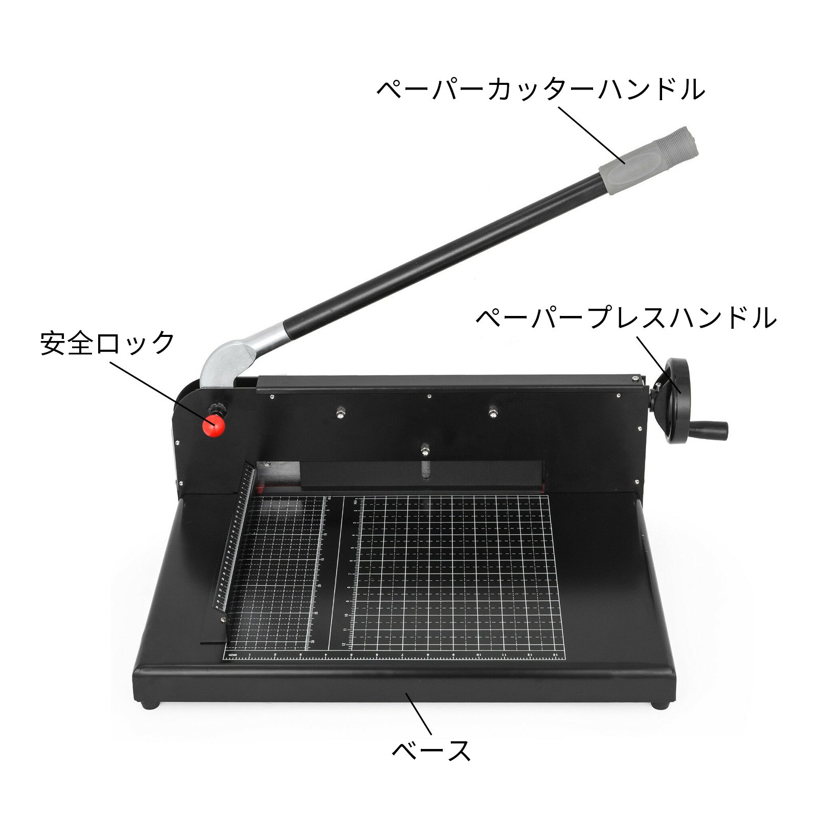 VEVOR Paper Cutter 12Inch A4 Commercial Heavy Duty Paper Cutter 300 Sheets 45HRC Hardness Stack Cutter Metal Base Desktop Stack Cutter for Home Office (A4)