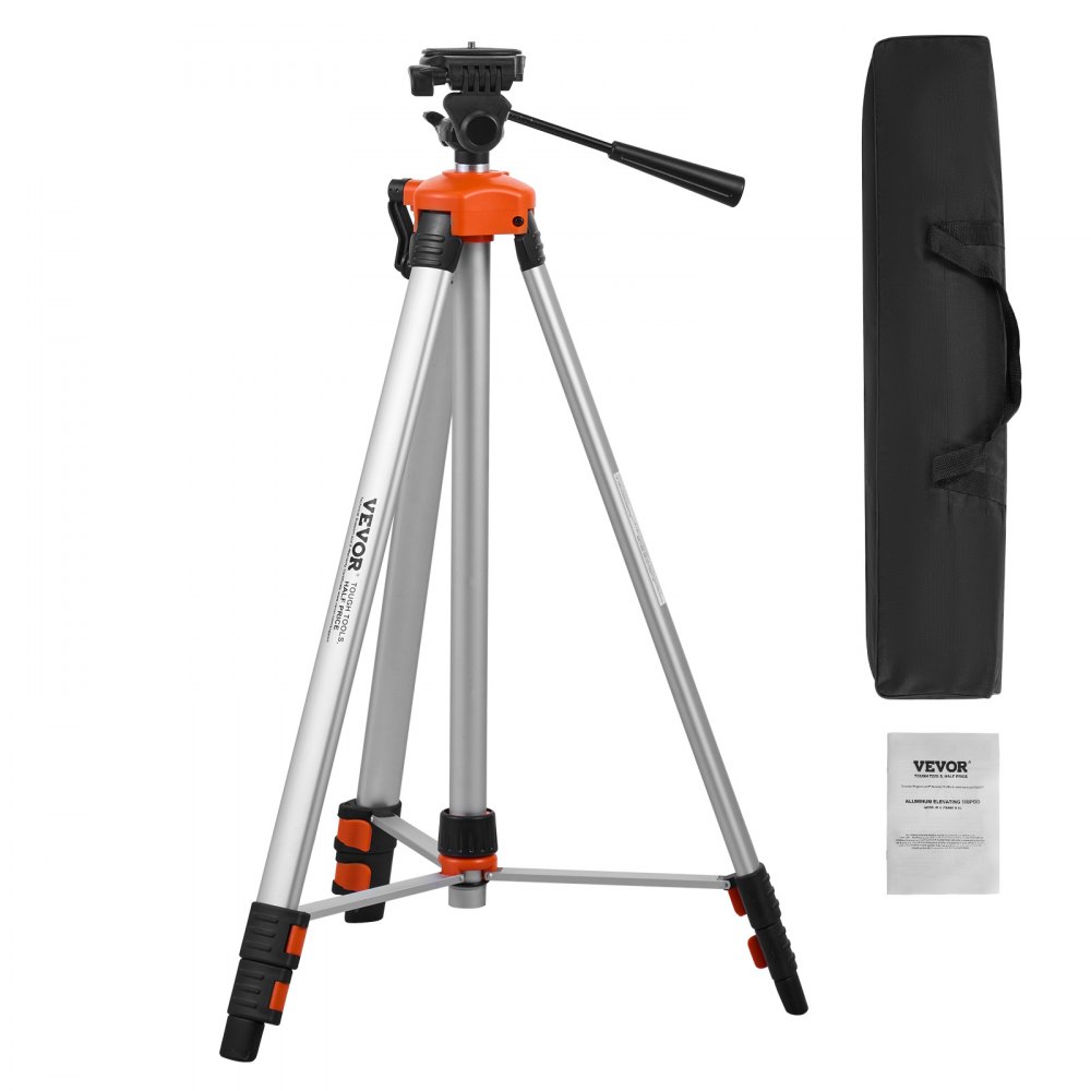 VEVOR Laser Level Tripod ¼ x 20 gjenger 27,36-68,11 tommer Høydejustering