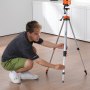 VEVOR Laser Level Tripod, ¼ x 20 Thread Mount, 27.36-68.11 inch Height Adjustment with Integrated Level Bubble Lightweight Laser Scanner Stand, Retractable Legs Aluminum Tripod for Stable Measurement