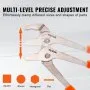 VEVOR Pliers Set, 8-Piece, High Carbon Steel, 12"/10"/8" Groove Joint Pliers, 8" Linesman's Pliers, 6" Slip Joint Pliers, 8" Long Nose Pliers, 6" Diagonal Cutter, 10" Adjustable Wrench, and Tool Bag