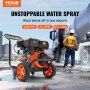 VEVOR Gas Pressure Washer, 4400 PSI 4.0 GPM, Gas Powered Pressure Washer with Copper Pump, Spray Gun and Extension Wand, 5 Quick Connect Nozzles, for Cleaning Cars, Homes, Driveways, Patios