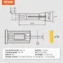 VEVOR 13 pcs Precision R8 Collet Set, 1/8'' - 7/8'', 45# Mill Collet Chuck 0.0012"/30μm TIR with 13 Labeled Storage Boxes, for Milling Machine Drill Presses Boring Machine Machining Center