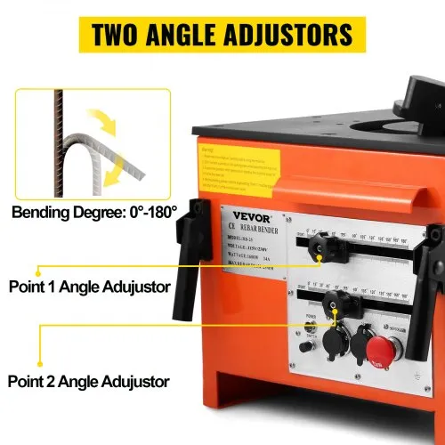 VEVOR Rebar Bender 1 inch 25 mm Rebar Bending Bender Rebar Grade 60 Electric Rebar Bender Heavy Duty with Foot Pedal for Bending Steel Rope (1 inch Rebar Bender)