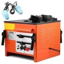 VEVOR Rebar Bender 1 inch 25 mm Rebar Bending Bender Rebar Grade 60 Electric Rebar Bender Heavy Duty with Foot Pedal for Bending Steel Rope (1 inch Rebar Bender)