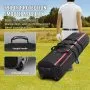 VEVOR Golf Travel Bag, Outdoors Soft-Sided Golf Travel Cover Case, Heavy Duty 1000D Nylon Wear-Resistant, Padded Golf Luggage Case Cover with Wheels, Foldable Golf Club Storage Bag for Airlines
