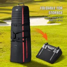 VEVOR Golf Club Travel Bag Golf Luggage Case Cover with Wheels 1000D Nylon