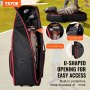 VEVOR Golf Club Reiseveske Golf Bagasjekoffert Deksel med hjul 1800D Oxford