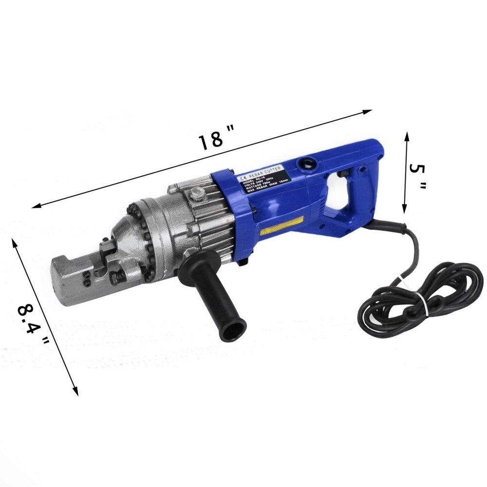 VEVOR Electric Rebar Cutter 16mm Reo Steel Cutter Concrete Construction