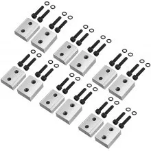VEVOR Cuchillas de repuesto para cortador de barras de refuerzo de 0.630 in, material de acero Cr12MoV para cortador de barras de refuerzo eléctrico de 5/8 pulgadas, 12 cuchillas con 24 tornillos hexagonales y 24 arandelas de resorte