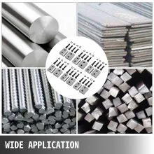 VEVOR Cuchillas de repuesto para cortador de barras de refuerzo de 0.630 in, material de acero Cr12MoV para cortador de barras de refuerzo eléctrico de 5/8 pulgadas, 12 cuchillas con 24 tornillos hexagonales y 24 arandelas de resorte