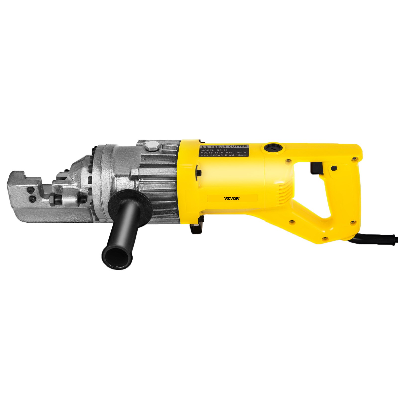 VEVOR Electric Rebar Cutter, 900W Portable Electric Hydraulic Rebar Cutter, Cutting up to 5/8 Inch #5 4-16mm Rebar within 3 Seconds,110V,with Easy to Carry Stainless Box