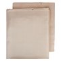VEVOR welding blanket with grommet holes, beige color, heat-resistant protective fabric.