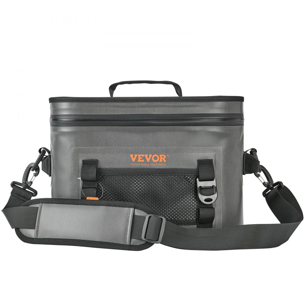VEVOR Soft Cooler Bag, 16 Latas Soft Side Cooler Bag à prova de vazamento com zíper, Soft Cooler à prova d'água isolado, Cooler dobrável leve e portátil para praia, caminhadas, piquenique, acampamento, viagens