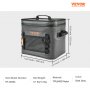 VEVOR Soft Cooler Bag, 24 Cans Soft Sided Cooler Bag Leakproof with Zipper, Waterproof Soft Cooler Insulated Bag, Lightweight & Portable Collapsible Cooler for Beach, Hiking, Picnic, Camping, Travel