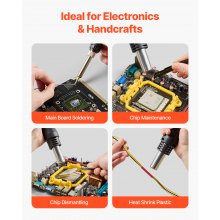 2-in-1 Hot Air Rework & Soldering Station 750W with Adjustable Temp LED Digital