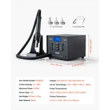 VEVOR Hot Air Rework Station 1000W LED Digital SMD Rework Station 212℉-896℉
