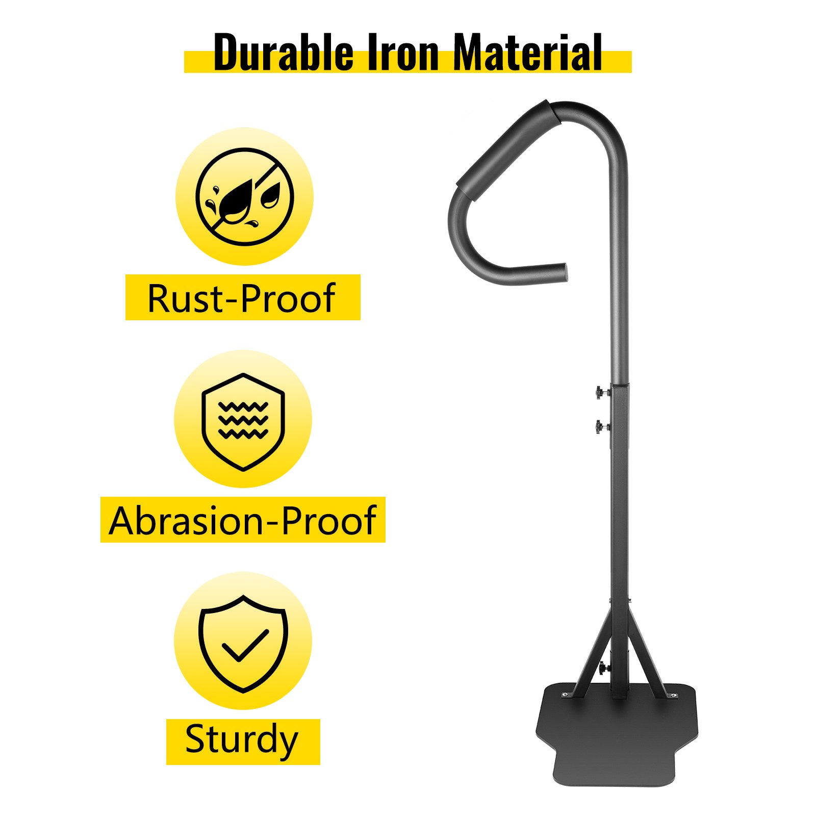 VEVOR Hot Tub Handrail 600LBS Capacity Spa Side Handrail 56” Slide-under Base Spa Steps Hot Tub Stainless Steel Spa Side Step Sponge Rubber Grip Frosted Design hot rail tube for Indoor/Outdoor Bath