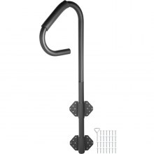 VEVOR Hot Tub Handrail 600LBS Capacity Spa Side Step 47” Spa Side Handrail Stationary Stainless Steel Under Mount Handrail Hot Rail with Sponge Rubber Grip Matte Design Hot Rail Tube for Access Spa