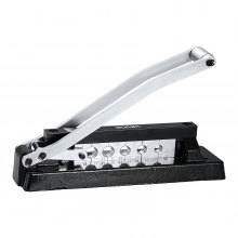 VEVOR Heavy Duty Hose Ferrule Crimping Tool, Standard Bench Hose Crimper with 5 Die Holes & 0.44"-0.63" Crimping Range for PVC Rubber Hoses, Air Hoses Crimping Repair Kit (Ferrules Not Included)