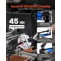 VEVOR Hydraulic Hose Crimper, Hydra-Krimp AC Hose Crimper Kit with 7 Dies Snap-On & Carrying Case, Hydraulic A/C Hoses Crimping Tool for Automotive & Air Conditioning Repair (Split with Manual Pump)