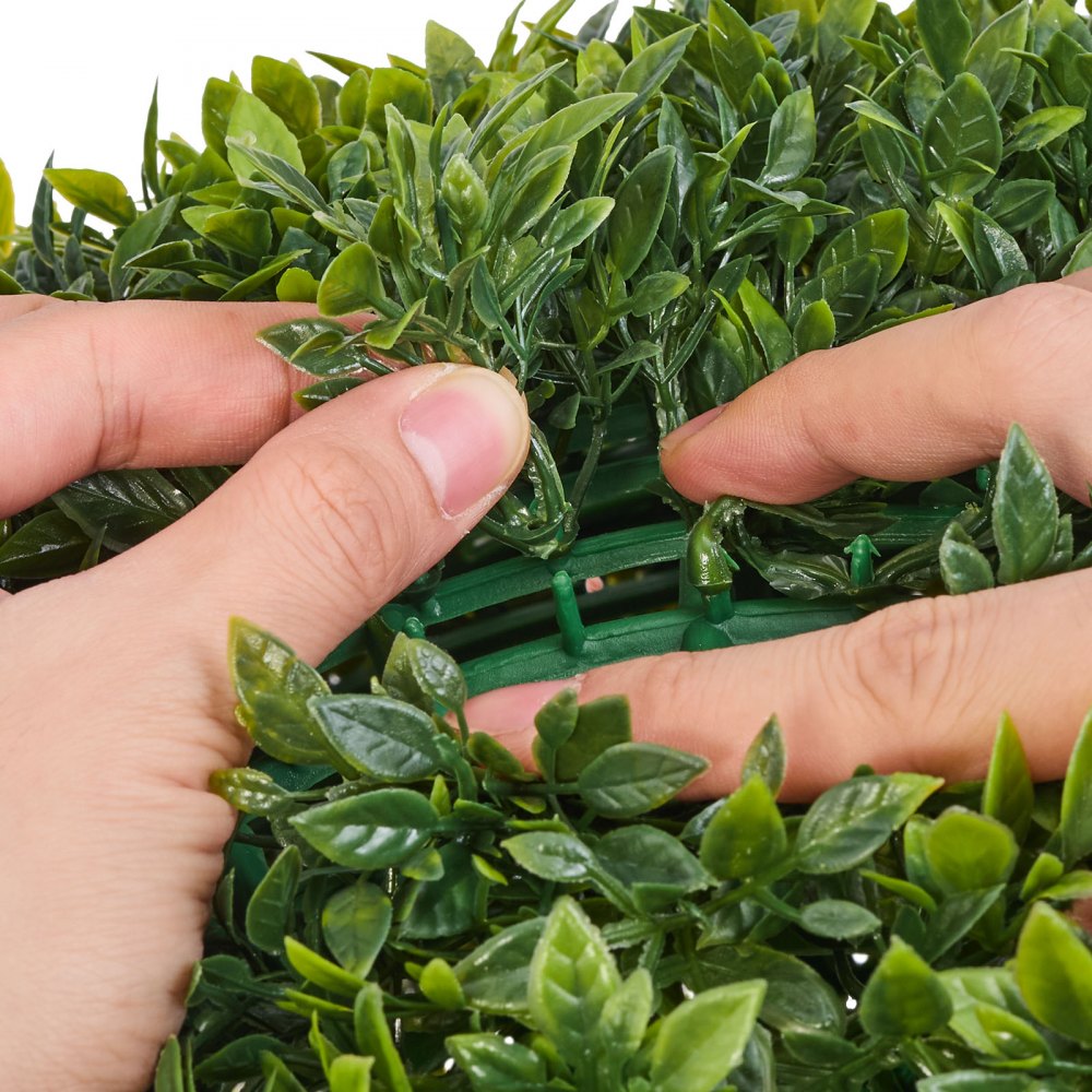 VEVOR Artificial Topiary Ball, 584mm Faux Boxwood Plant Balls, Fake Silk Tree Look Real, Easy Assembly for Decor Front Porch Outdoor Patio Garden Balcony Backyard and Indoor Home Wedding, Green