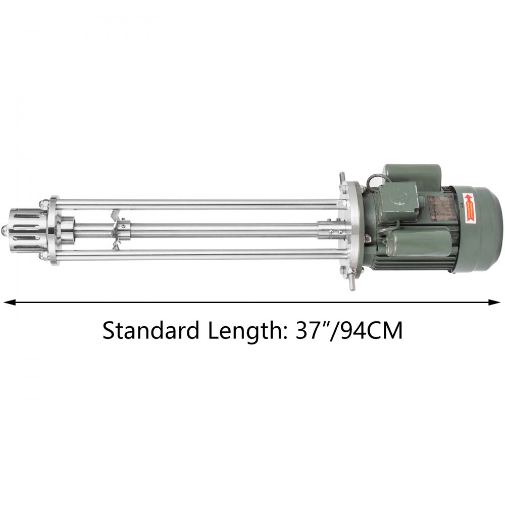 Vevor Homogenizer Disperser 50-100 L/h Handing Capacity Emulsification 2.2 Kw