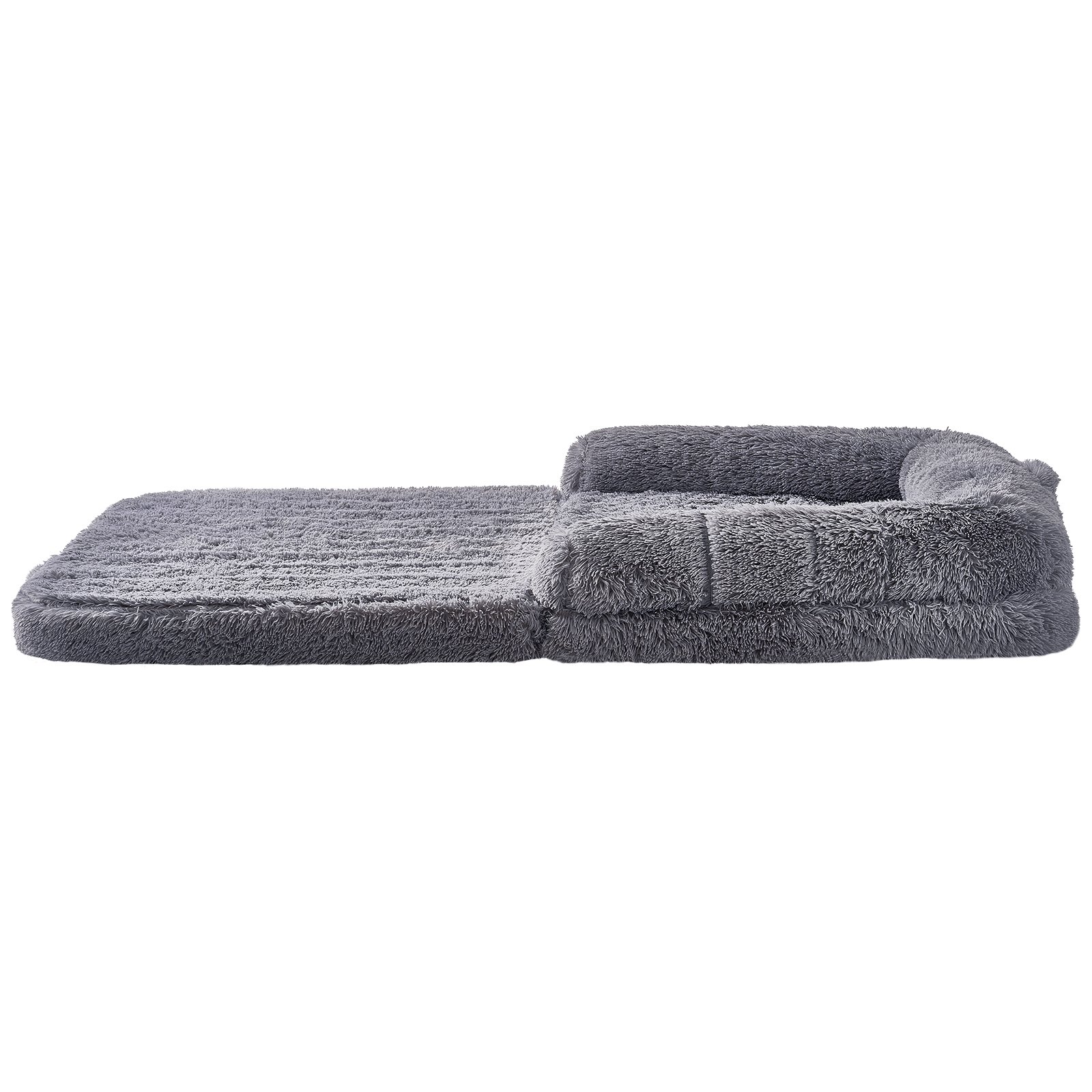 VEVOR Human Dog Bed 72 x48x10in Large Human Size Dog Bed Washable PV Velvet