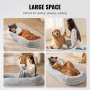 Lit pour chien VEVOR Human Dog Bed 68x35x10in Grand lit pour chien de taille humaine lavable en fausse fourrure de lapin