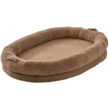 Cama para perros VEVOR de 72 x 48 x 10 pulgadas, tamaño grande, lavable, de piel sintética de conejo