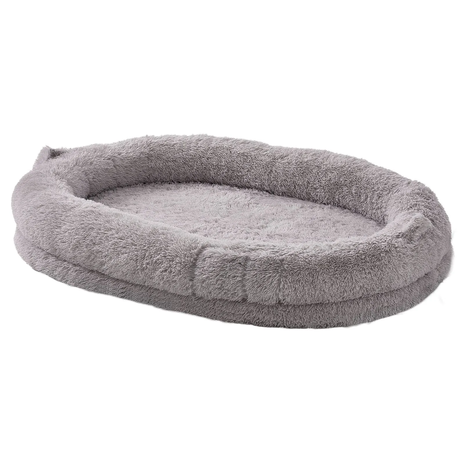 VEVOR Human Dog Bed 72x48x10in Large Human Size Dog Bean Bed Washable PV Velvet