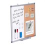 VEVOR 24"x18" Whiteboard & Cork Board Combo with Aluminum Frame – 2-in-1 Magnetic Dry Erase Bulletin Board for Wall Mount – Ideal for School, Home, Office