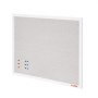 VEVOR 48"x36" White Cork Board with Linen Surface – Stylish Wall-Mounted Bulletin Board for Home, School, Office – Elegant & Functional Noticeboard