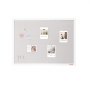VEVOR 48"x36" White Cork Board with Linen Surface – Stylish Wall-Mounted Bulletin Board for Home, School, Office – Elegant & Functional Noticeboard