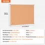 Tablero de corcho grande VEVOR de 122 x 91 cm: tablón de anuncios de pared con tablero para anuncios, perfecto para la escuela, el hogar y la oficina.