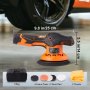 Pulidora inalámbrica VEVOR, con 2 baterías de litio de 12 V y 4 Ah, pulidora y enceradora inalámbrica de 6 pulgadas para coche, 6 velocidades variables, 5200 RPM, 4 almohadillas de pulido para detalles de coche, lijado, pulido y encerado.