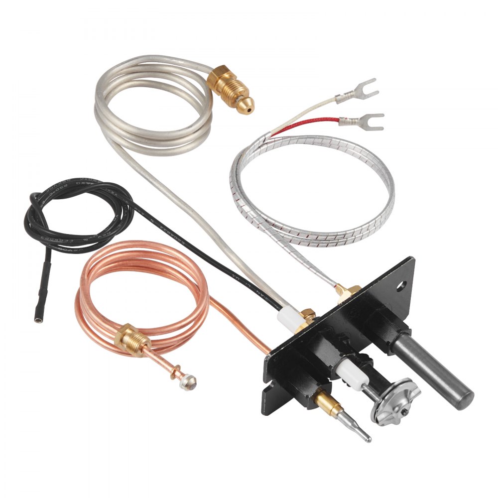 VEVOR Gas Pilot Assembly, OE 10002265, 10002264, SRV10002264 Fireplace Gas Pilot Assembly, Natural Gas & LPG Ignition Replacement, Fit Majestic, Vermont Castings, Temco, Dutchwest, Monessen, Century