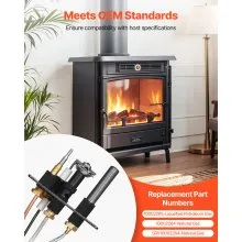 VEVOR Gas Pilot Assembly, OE 10002265, 10002264, SRV10002264 Fireplace Gas Pilot Assembly, Natural Gas & LPG Ignition Replacement, Fit Majestic, Vermont Castings, Temco, Dutchwest, Monessen, Century