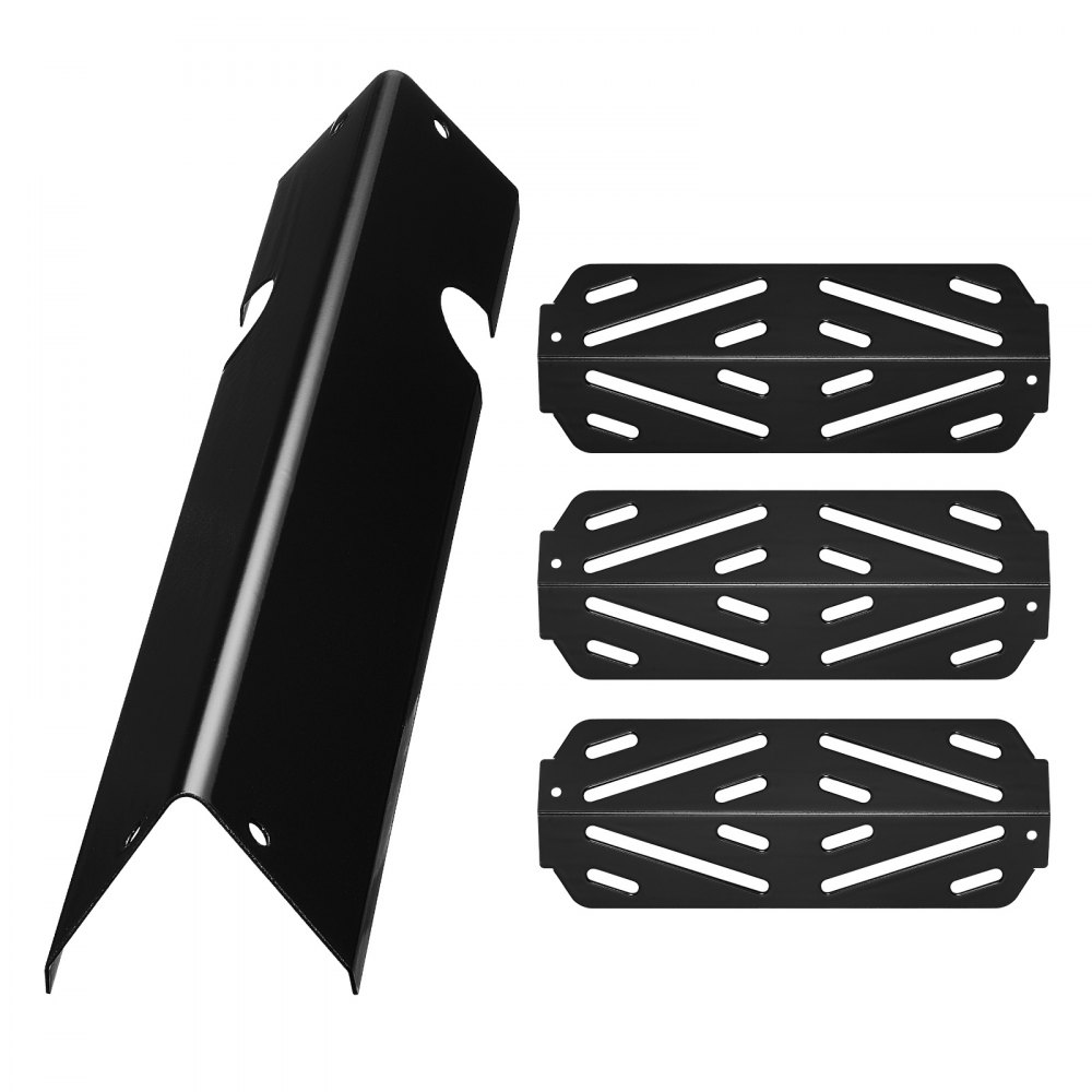 VEVOR Flavorizer Bars and Heat Deflectors, 44cm Grill Replacement Part, for Weber Genesis ll 310 315 335 340, E/S 325s, ES/SX 325s, E/S 335, EX/SX/EPX-335 Grills, Porcelain-enameled Steel, 8 Pack