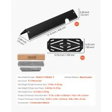 17 in Flavorizer Bars Steel Grill Replacement for Weber Genesis II 300 Series