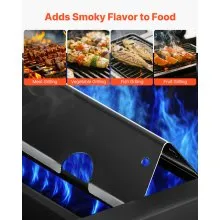 17 in Flavorizer Bars Steel Grill Replacement for Weber Genesis II 300 Series
