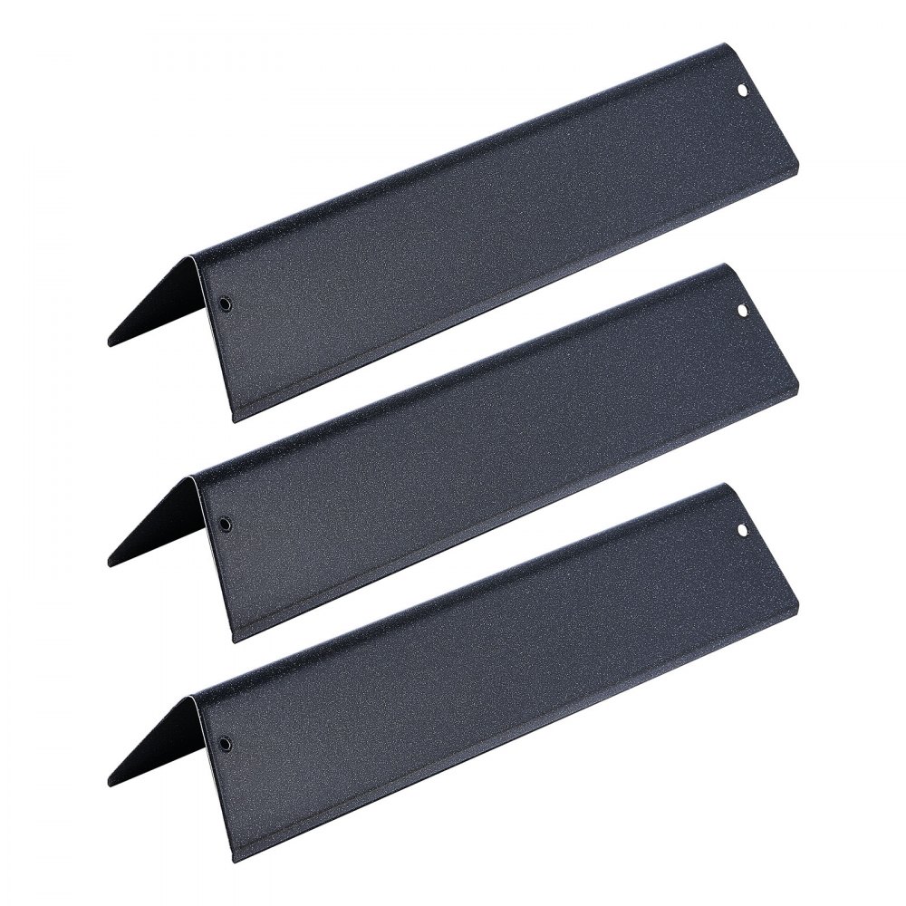 VEVOR Flavorizer Bars, 39cm Grill Replacement Part, for Weber Spirit I & II 200 Series Grills, Including Spirit ll E-210, ll E-220, ll S-210, E-210, S-210, Porcelain-enameled Steel Heat Plate, 3 Pack