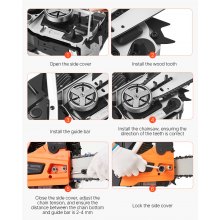 62cc Gas Chainsaw 3.8 HP Gas Powered 20 inch Chainsaw For Wood Cutting